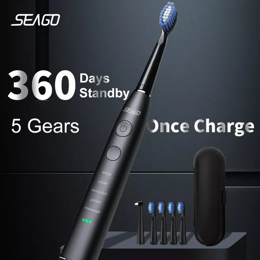 Seago Electric Sonic Toothbrush USB Rechargeable