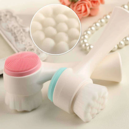 Silica Gel Facial Brush Double Sided