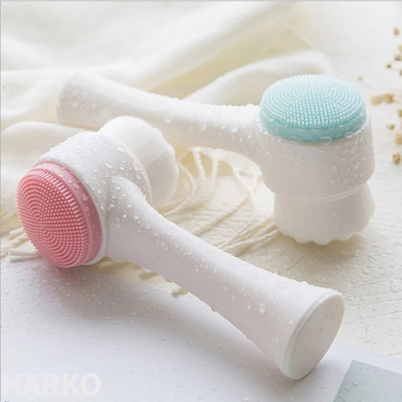 Silica Gel Facial Brush Double Sided