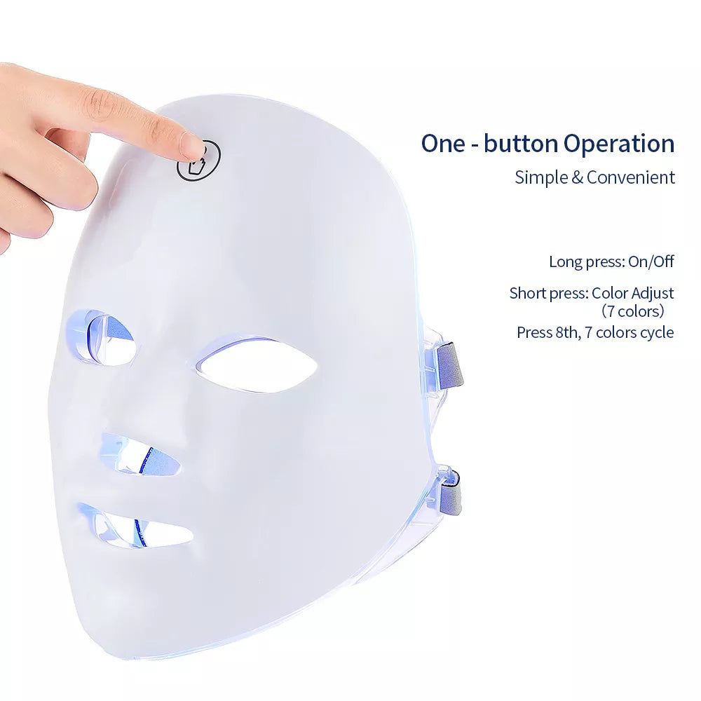 Rechargeable Facial LED Mask 7 Colors