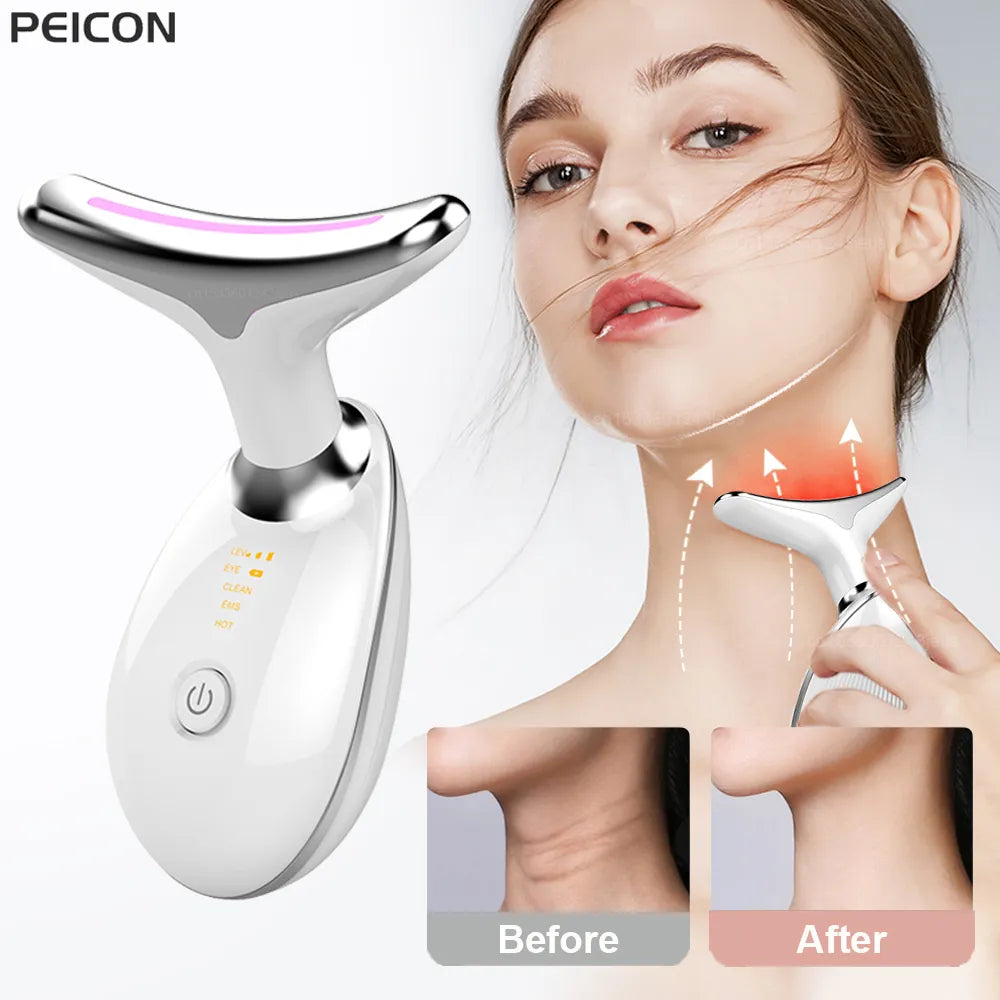 Facial Microcurrent EMS Neck Face Lifting Anti Wrinkle Remover